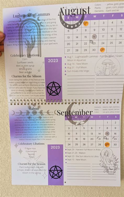 Wiccan schedule 2022